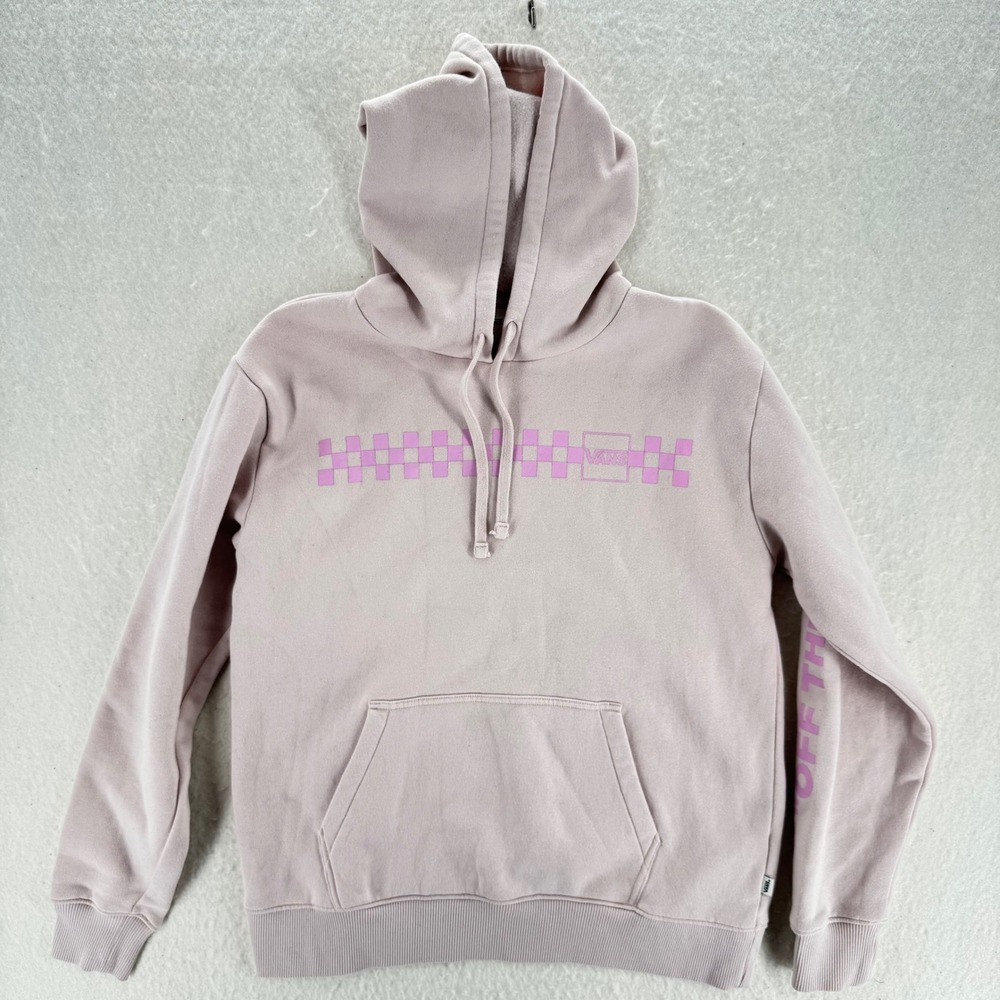 Vans - Hoodie Checkerboard Logo Off The Wall - Mauve Pink - M - Unisex